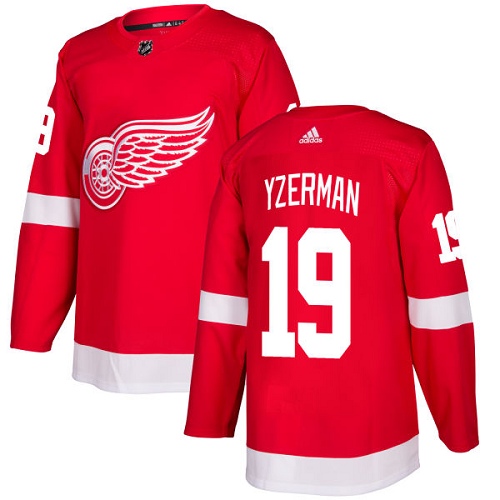 Adidas Detroit Red Wings 19 Steve Yzerman Red Home Authentic Stitched Youth NHL Jersey